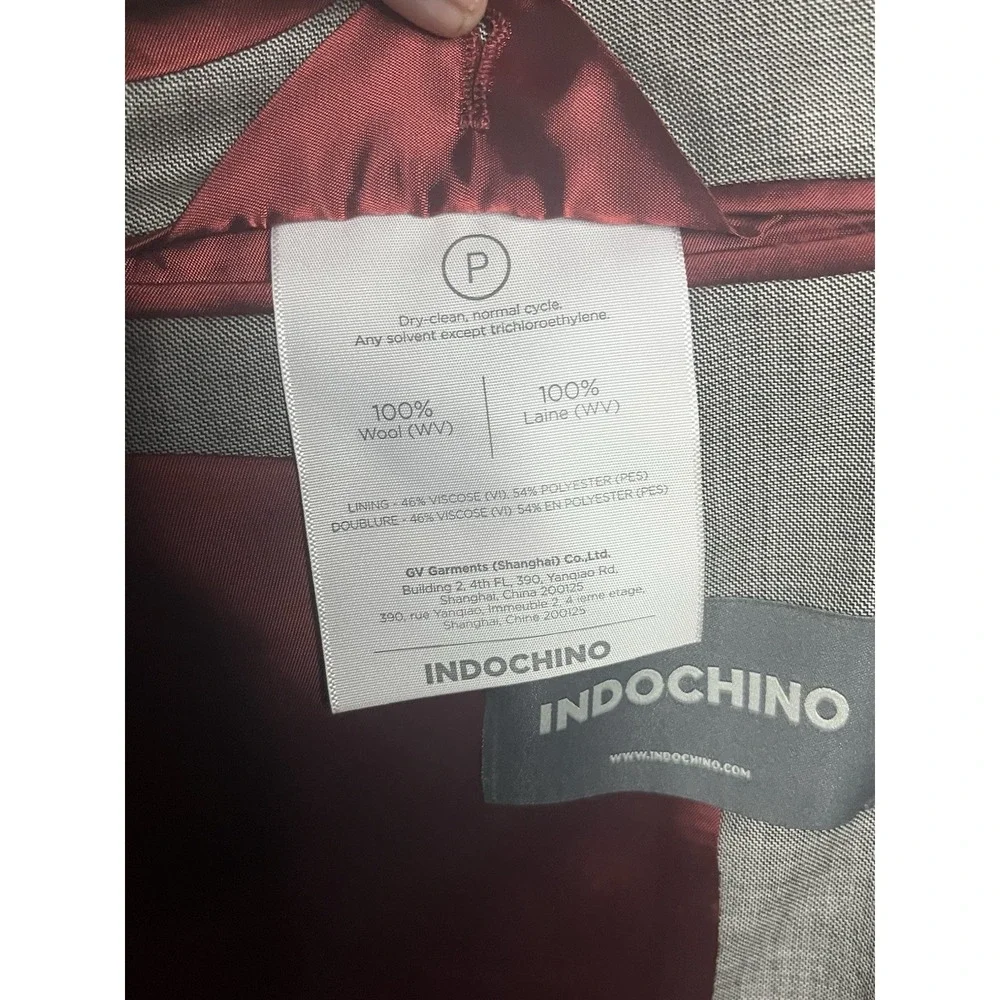 Men's Indochino Gray 100% Wool 2‎ Button Blazer See Pictures For Measurements